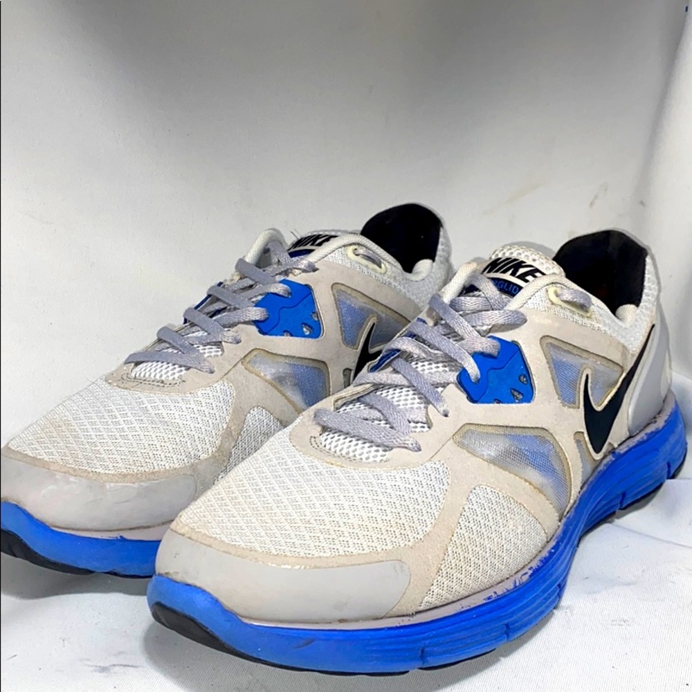 Nike Lunarglide 3 Gray Blue 454164-004 Mens Sz 12